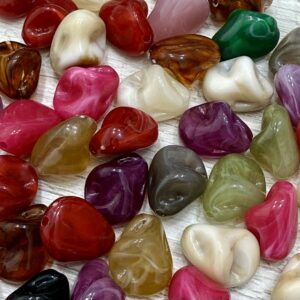 Cuentas marmoladas formas 20061-10