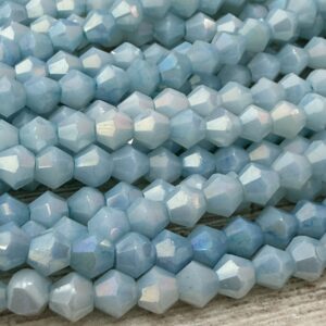 Cristal Bicono 4mm MIX celestes  20138