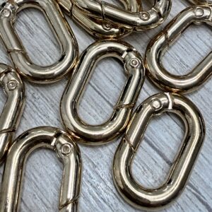 Mosquetón Oval  Dorado 20229