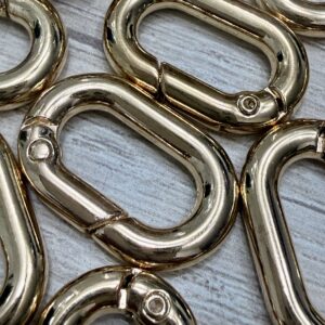 Mosquetón Oval  Dorado 20230