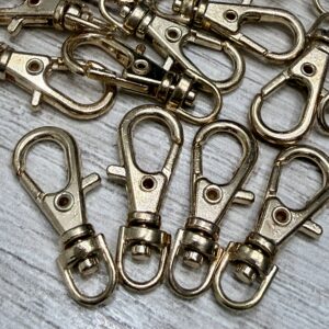 Mosquetón para llavero dorado 20231