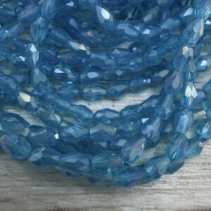 lagrima de cristal facetado 7x5mm20314-4