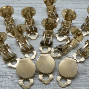 Base de aro clip Dorado 20338