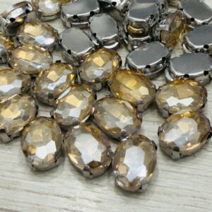 Gemas Cristal Oval 8x10mm 20405
