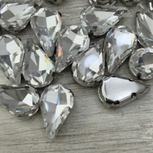 Gemas Cristal Gota 8x13mm -20433