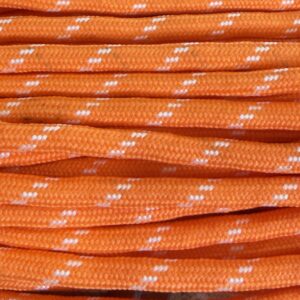 Cordón de Poliéster 5mm naranja /bco 20483