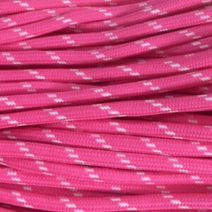 Cordón de Poliéster 5mm fucsia/bco 20488