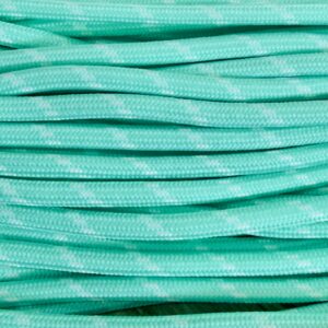Cordón de Poliéster 5mm aqua/bco 20490