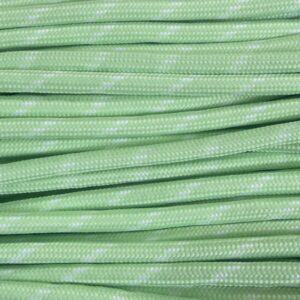 Cordón de Poliéster 5mm verde agua./bco 20494