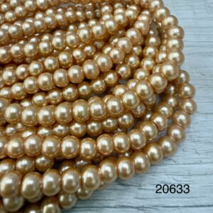 Perlas de Vidrio Perladas 6MM 20633