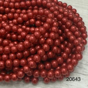 Perlas de Vidrio Perladas 6MM 20643